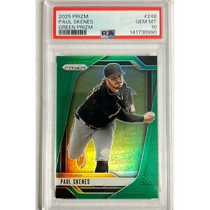 2025 Panini Prizm Green Prizm Paul Skenes #248 Gem Mint PSA10 Pirates